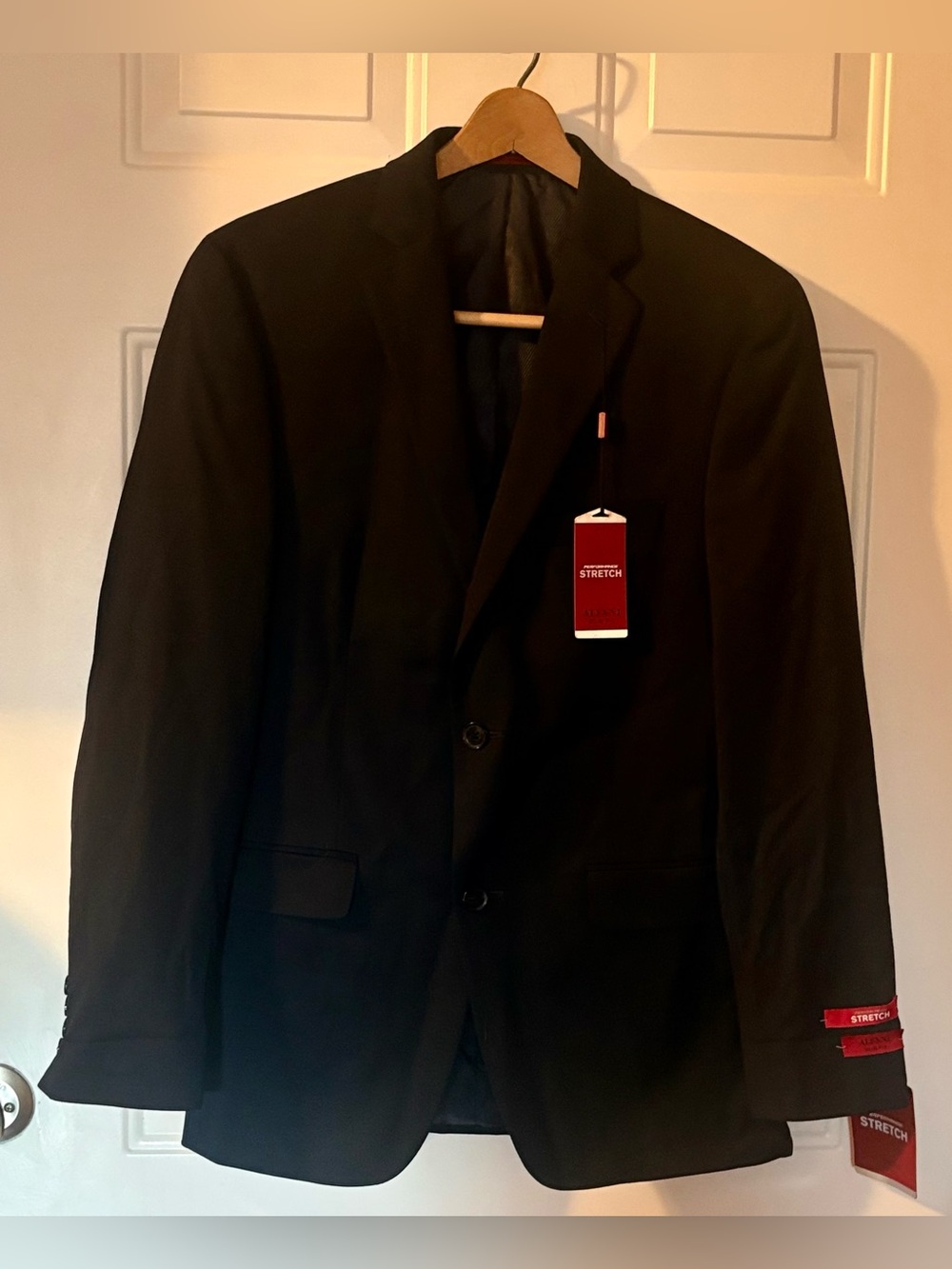 NWT Alfani Men's Black STRETCH Two Button Blazer size 36R